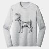 Sublimatable PosiCharge Long Sleeve Electric Heather Tee Thumbnail
