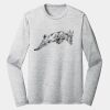 Sublimatable PosiCharge Long Sleeve Electric Heather Tee Thumbnail