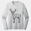 Sublimatable PosiCharge Long Sleeve Electric Heather Tee Thumbnail