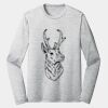 Sublimatable PosiCharge Long Sleeve Electric Heather Tee Thumbnail