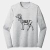 Sublimatable PosiCharge Long Sleeve Electric Heather Tee Thumbnail