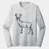 Sublimatable PosiCharge Long Sleeve Electric Heather Tee Thumbnail