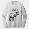 Sublimatable PosiCharge Long Sleeve Electric Heather Tee Thumbnail