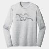 Sublimatable PosiCharge Long Sleeve Electric Heather Tee Thumbnail