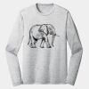 Sublimatable PosiCharge Long Sleeve Electric Heather Tee Thumbnail