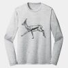 Sublimatable PosiCharge Long Sleeve Electric Heather Tee Thumbnail