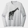Sublimatable PosiCharge Long Sleeve Electric Heather Tee Thumbnail