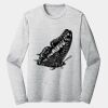 Sublimatable PosiCharge Long Sleeve Electric Heather Tee Thumbnail