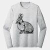 Sublimatable PosiCharge Long Sleeve Electric Heather Tee Thumbnail