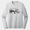 Sublimatable PosiCharge Long Sleeve Electric Heather Tee Thumbnail
