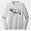 Sublimatable PosiCharge Long Sleeve Electric Heather Tee Thumbnail
