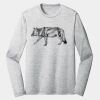 Sublimatable PosiCharge Long Sleeve Electric Heather Tee Thumbnail