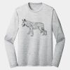 Sublimatable PosiCharge Long Sleeve Electric Heather Tee Thumbnail