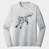 Sublimatable PosiCharge Long Sleeve Electric Heather Tee Thumbnail