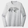 Sublimatable PosiCharge Long Sleeve Electric Heather Tee Thumbnail