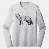 Sublimatable PosiCharge Long Sleeve Electric Heather Tee Thumbnail