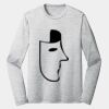 Sublimatable PosiCharge Long Sleeve Electric Heather Tee Thumbnail