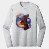 Sublimatable PosiCharge Long Sleeve Electric Heather Tee Thumbnail