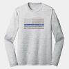 Sublimatable PosiCharge Long Sleeve Electric Heather Tee Thumbnail