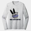 Sublimatable PosiCharge Long Sleeve Electric Heather Tee Thumbnail