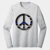 Sublimatable PosiCharge Long Sleeve Electric Heather Tee Thumbnail