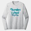 Sublimatable PosiCharge Long Sleeve Electric Heather Tee Thumbnail