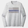 Sublimatable PosiCharge Long Sleeve Electric Heather Tee Thumbnail