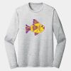 Sublimatable PosiCharge Long Sleeve Electric Heather Tee Thumbnail