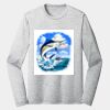 Sublimatable PosiCharge Long Sleeve Electric Heather Tee Thumbnail
