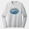 Sublimatable PosiCharge Long Sleeve Electric Heather Tee Thumbnail