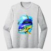 Sublimatable PosiCharge Long Sleeve Electric Heather Tee Thumbnail