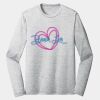 Sublimatable PosiCharge Long Sleeve Electric Heather Tee Thumbnail