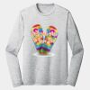 Sublimatable PosiCharge Long Sleeve Electric Heather Tee Thumbnail