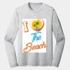 Sublimatable PosiCharge Long Sleeve Electric Heather Tee Thumbnail