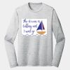 Sublimatable PosiCharge Long Sleeve Electric Heather Tee Thumbnail