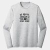 Sublimatable PosiCharge Long Sleeve Electric Heather Tee Thumbnail