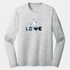 Sublimatable PosiCharge Long Sleeve Electric Heather Tee Thumbnail