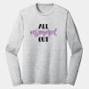 Sublimatable PosiCharge Long Sleeve Electric Heather Tee Thumbnail