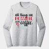 Sublimatable PosiCharge Long Sleeve Electric Heather Tee Thumbnail