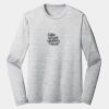 Sublimatable PosiCharge Long Sleeve Electric Heather Tee Thumbnail