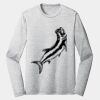 Sublimatable PosiCharge Long Sleeve Electric Heather Tee Thumbnail