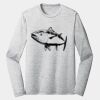 Sublimatable PosiCharge Long Sleeve Electric Heather Tee Thumbnail