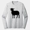 Sublimatable PosiCharge Long Sleeve Electric Heather Tee Thumbnail