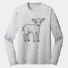 Sublimatable PosiCharge Long Sleeve Electric Heather Tee Thumbnail