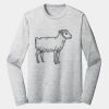 Sublimatable PosiCharge Long Sleeve Electric Heather Tee Thumbnail