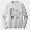 Sublimatable PosiCharge Long Sleeve Electric Heather Tee Thumbnail