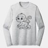 Sublimatable PosiCharge Long Sleeve Electric Heather Tee Thumbnail