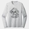 Sublimatable PosiCharge Long Sleeve Electric Heather Tee Thumbnail