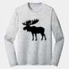 Sublimatable PosiCharge Long Sleeve Electric Heather Tee Thumbnail