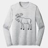 Sublimatable PosiCharge Long Sleeve Electric Heather Tee Thumbnail